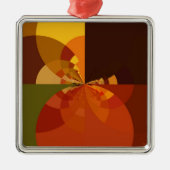 Prachtige Earth Abstracte Art Print Metalen Ornament (Voorkant)