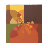 Prachtige Earth Abstracte Art Print Notitieblok (Voorkant)