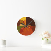 Prachtige Earth Abstracte Art Print Ronde Klok (Huis)