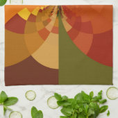 Prachtige Earth Abstracte Art Print Theedoek (Gevouwen)