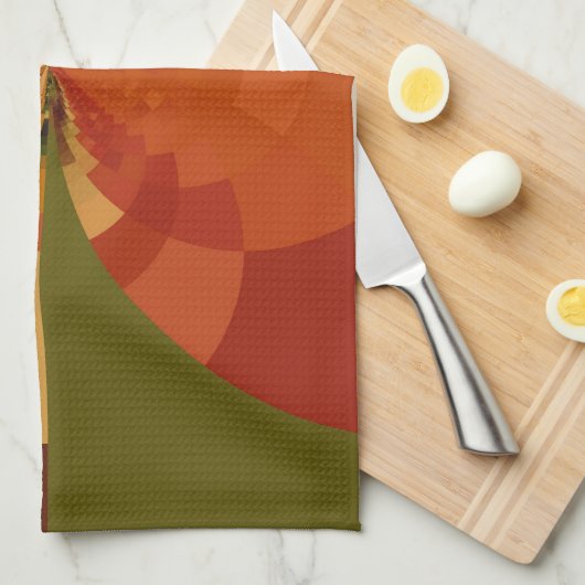 Prachtige Earth Abstracte Art Print Theedoek (Quarter Fold)