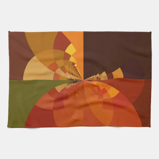 Prachtige Earth Abstracte Art Print Theedoek (Horizontaal)