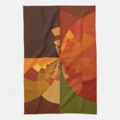 Prachtige Earth Abstracte Art Print Theedoek (Verticaal)