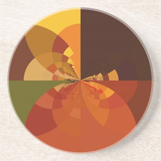 Prachtige Earth Abstracte Art Print Zandsteen Onderzetter (Voorkant)