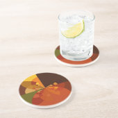 Prachtige Earth Abstracte Art Print Zandsteen Onderzetter (Zijkant)