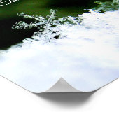 Prachtige echte sneeuwvlok en zingt vervolgens mij poster (Hoek)