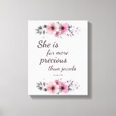 Prachtige, edele bijbel voor scripts, geïnspireerd canvas afdruk (Voorkant)