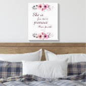 Prachtige, edele bijbel voor scripts, geïnspireerd canvas afdruk (Insitu (Slaapkamer))