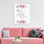 Prachtige, edele bijbel voor scripts, geïnspireerd canvas afdruk (Insitu (Woonkamer))