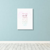 Prachtige, edele bijbel voor scripts, geïnspireerd canvas afdruk (Insitu (Houten vloer))