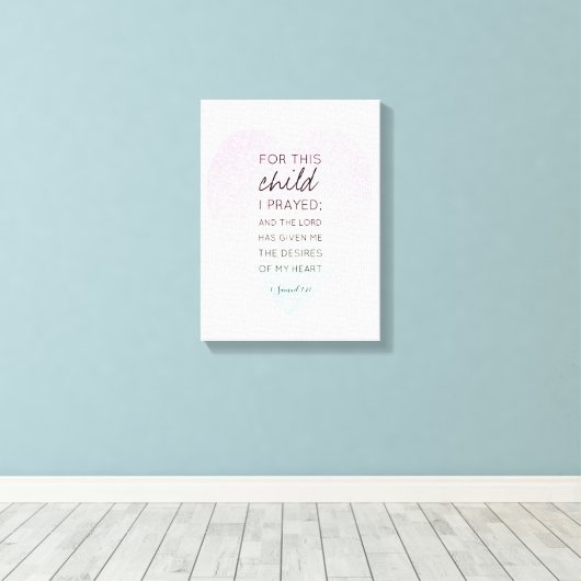 Prachtige, edele bijbel voor scripts, geïnspireerd canvas afdruk (Insitu (Houten vloer))