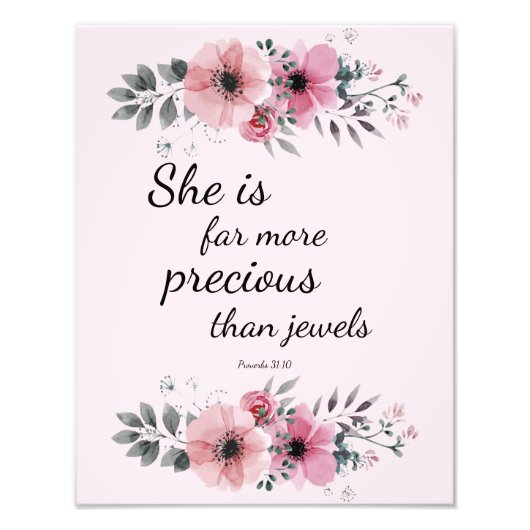 Prachtige, edele bijbel voor scripts, geïnspireerd foto afdruk (Voorkant)