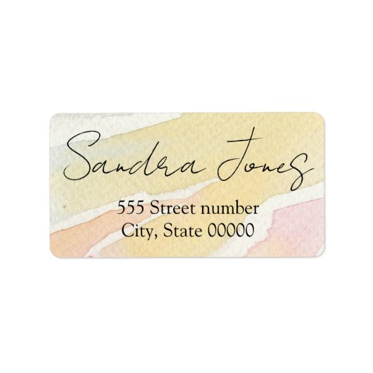 Prachtige een van een soort adresetiketten etiket (Voorkant)