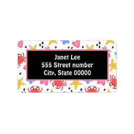 Prachtige een van een soort adresetiketten etiket