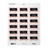 Prachtige een van een soort adresetiketten etiket (Full Sheet)