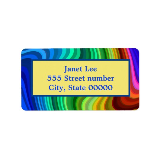 Prachtige een van een soort adresetiketten etiket (Voorkant)