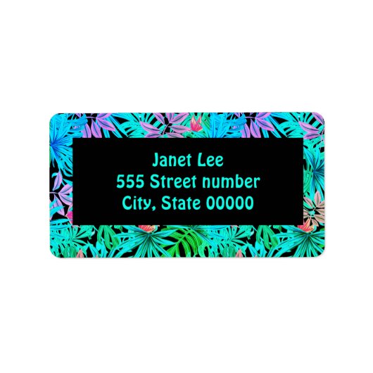 Prachtige een van een soort adresetiketten etiket (Voorkant)