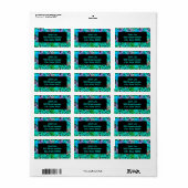 Prachtige een van een soort adresetiketten etiket (Full Sheet)