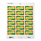 Prachtige een van een soort adresetiketten etiket (Full Sheet)