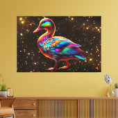 Prachtige eend canvas afdruk (Insitu (Woonkamer))