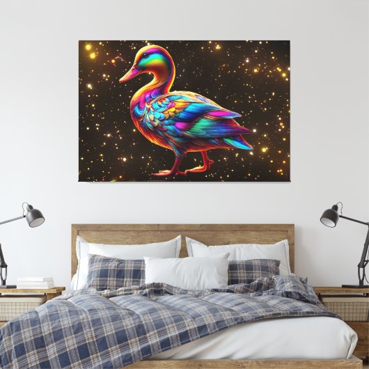 Prachtige eend canvas afdruk (Insitu (Slaapkamer))