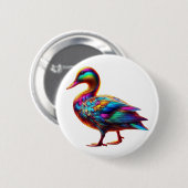 Prachtige eend ronde button 5,7 cm (Voorkant /achterkant)