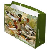Prachtige  eenden bij het wilde Pond Groot Cadeauzakje (Achterkant Gekanteld)