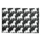 Prachtige eenhoorn regenboog zwart & wit patroon kussensloop (Achterkant)