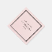 Prachtige eenvoud! Mr en Mrs bruidsservetten Servet (Hoek)