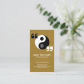 Prachtige eenvoudige Yin Yang Speech Box Interpret Visitekaartje (Staand voorkant)