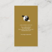 Prachtige eenvoudige Yin Yang Speech Box Interpret Visitekaartje (Achterkant)