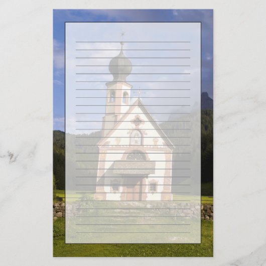 Prachtige eenzame kerk genaamd Rainui Briefpapier (Voorkant)