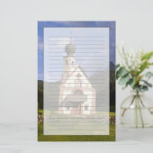 Prachtige eenzame kerk genaamd Rainui Briefpapier (Staand voorkant)