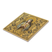 Prachtige Eerbied: De Heilige Maagd Tegeltje (Zijkant)