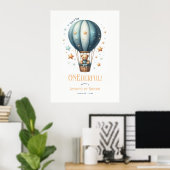 Prachtige Eerste Verjaardag Welkom Poster (Thuiskantoor)