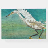 Prachtige Egret Shorebird Beach House Gastenboek (Achterkant)