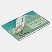 Prachtige Egret Shorebird Beach House Gastenboek (Hoek)