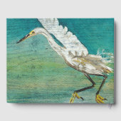 Prachtige Egret Shorebird Beach House Gastenboek (Achterkant)