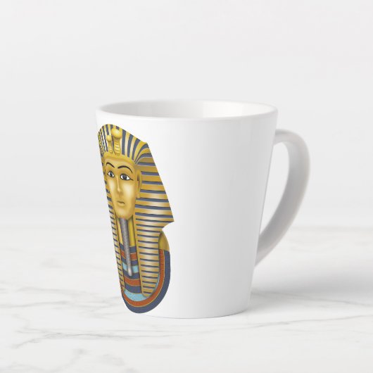 Prachtige Egyptische Faraonische symbolen 1 Latte Mok (Rechterhoek)