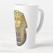 Prachtige Egyptische Faraonische symbolen 1 Latte Mok (Rechterhoek)