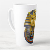 Prachtige Egyptische Faraonische symbolen 1 Latte Mok (Linkerhoek)