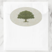 Prachtige eikenboom Sticker (Tas)