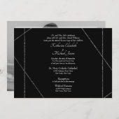 Prachtige Elegant B/W Photo Wedding III Kaart (Voorkant / Achterkant)