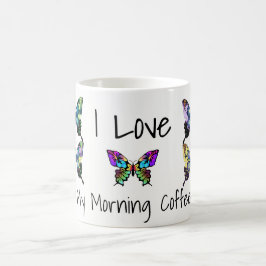 Prachtige Elegant Butterflies met Typografie Koffiemok