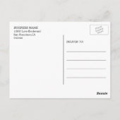 Prachtige Elegant Gold Black Business DANK U Briefkaart (Achterkant)