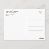 Prachtige Elegant Gouden Hart Dank U Trouwen Briefkaart (Achterkant)