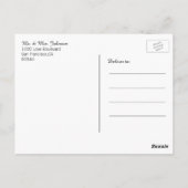 Prachtige Elegant Gouden Hart Dank U Trouwen Briefkaart (Achterkant)