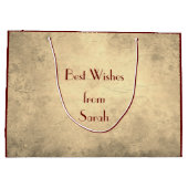 Prachtige elegant op maat van 30e verjaardag groot cadeauzakje (Achterkant)