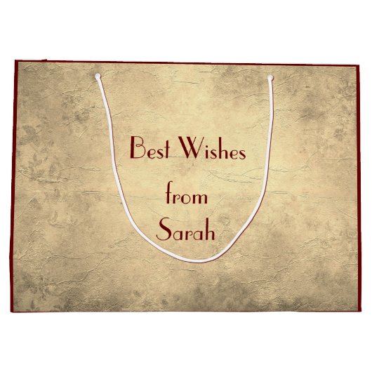 Prachtige elegant op maat van 40e verjaardag groot cadeauzakje (Achterkant)