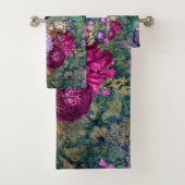 Prachtige Elegant Peacock Peacocks Bath-handdoekse Bad Handdoek (Insitu)